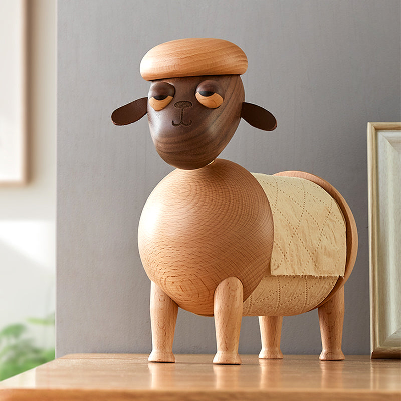 luxury dining table Wood Tissue Holder