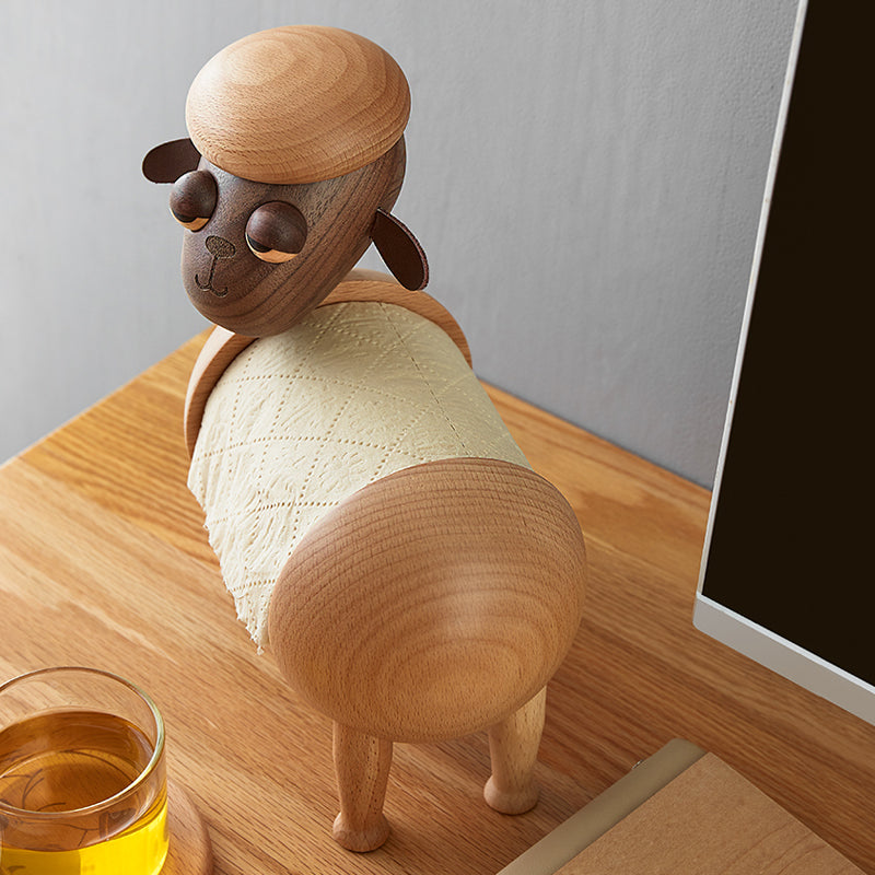luxury dining table Wood Tissue Holder