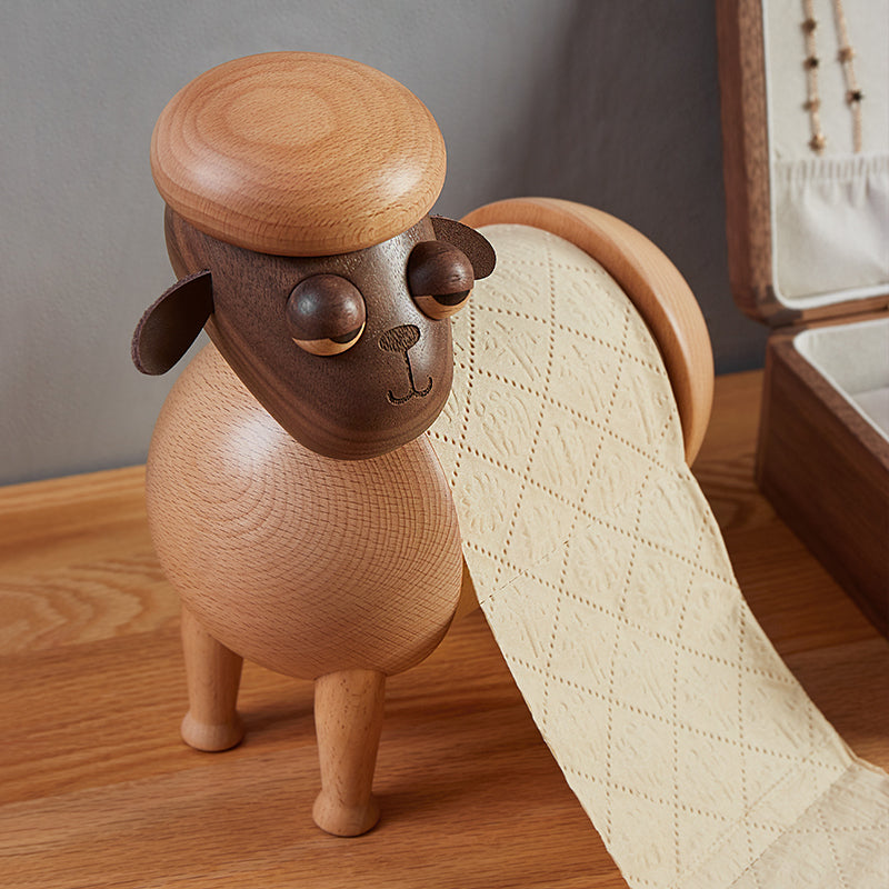 luxury dining table Wood Tissue Holder